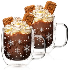 4Home Szklanka termiczna Hot&Cool Snowflake 350 ml, 2 szt.