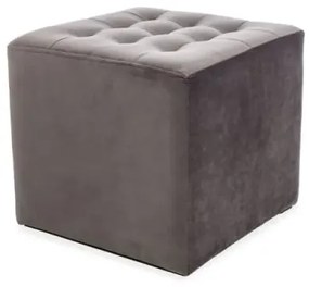 PUF LORI VELVET  SZARY BLUVEL 14 SIGNAL