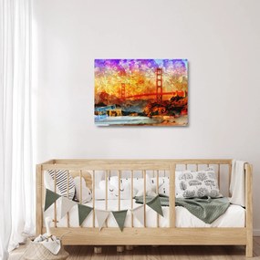 Obraz na szkle - Golden Gate, San Francisco, Kalifornia (70x50 cm)