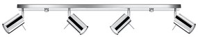 Lampa sufitowa w kolorze srebra Nice Lamps Etna 4L
