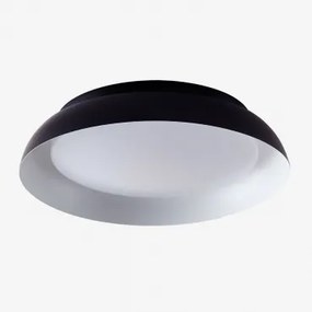 Plafon Led Do Montażu Sufitowego Na Zewnątrz Ze Stali Azanuy Czarna - Sklum