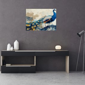 Obraz - Paw, malarstwo (70x50 cm)