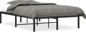Czarne Metalowe Łóżko 120X200 Cm C5-T76