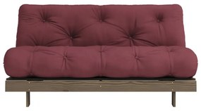 Bordowa rozkładana sofa 160 cm Roots – Karup Design