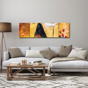 Obraz - Tańczące baletnice, obraz olejny (170x50 cm)
