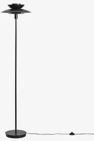 Żelazna Lampa Podłogowa Alicia Czarna - Sklum