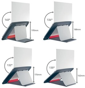 Regulowana podstawka pod laptopa ERGO Cosy – Leitz