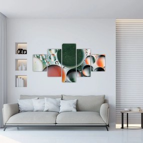 Obraz abstrakcji - bąbelki (125x70 cm)
