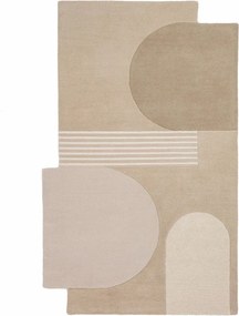Wełniany dywan tkany ręcznie w naturalnym kolorze 200x290 cm Lozenge – Flair Rugs