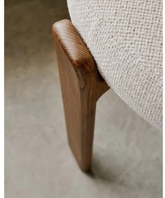 Brązowo-beżowe krzesło z litego drewna jesionowego Granite – Kave Home