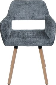 Krzesło do jadalni MCW-A50 II (zestaw 6 sztuk),  ciemnoszary