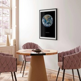 Plakat Ziemia 29,7x42 cm z ramą czarną z marginesem ARTGEIST B