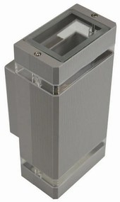 Kinkiet zewnętrzny LITEK 2xGU10/30W/230V IP44 szary