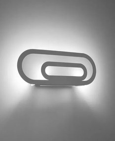 Biały minimalistyczny kinkiet R1-H88