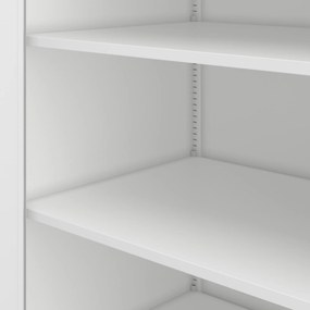Szafa biurowa na dokumenty metalowa biała KEVIN D600 900 x 1400 x 600 mm