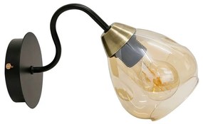 Kinkiet w czarno-złotym kolorze Unica – Candellux Lighting