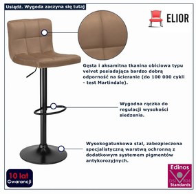 Oliwkowy hoker welurowy  K9-D07