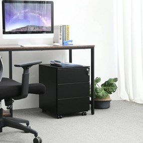 Szafka Czarna na Dokumenty, Kontenerek - OFC63BK