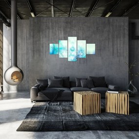 Obraz - Merkaba w turkusowym tle (125x70 cm)
