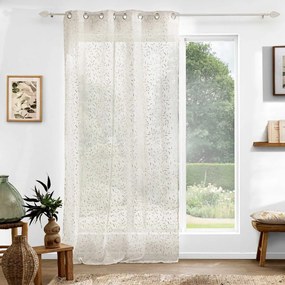 Firanka w beżowo-złotym kolorze 140x240 cm Maissa – douceur d'intérieur
