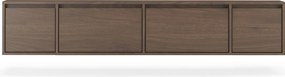 Szafka RTV czterodrzwiowa Zolia 180 cm wisząca - orzech elegant