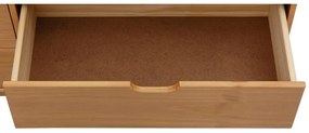 Niska komoda z litego drewna sosnowego w naturalnym kolorze 150x75 cm Post – Støraa