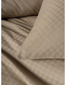 Brązowa pościel dwuosobowa z bawełny renforcé 240x220 cm Checkered – Mila Home Luxury