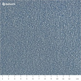 Niebieskie tapicerowane łóżko dwuosobowe ze stelażem 160x200 cm Noira Slim – Bonami Selection