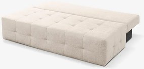Sofa z Funkcją Spania MORANA Kremowa Nowoczesna