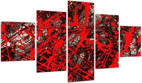 Obraz - Ekspresyjna abstrakcja (125x70 cm)