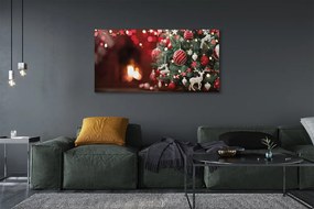 Zdjęcie na płótnie Bombki i Choinka