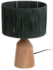 Czarna lampa stołowa z kloszem z plecionki papierowej (wys. 35,5 cm) Sheer Trapeze – Leitmotiv