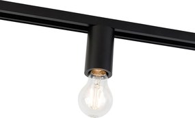 Oprawa E27 z zawieszeniem szynowym do szyny jednofazowej czarna - Jeana