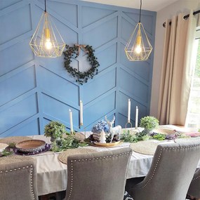 Industrialna lampa wisząca złoty drut - Carcass