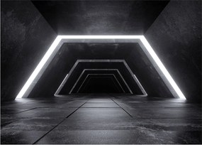 Obraz na szkle - Futurystyczny tunel (70x50 cm)