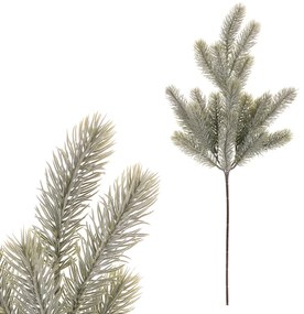 Sztuczna gałąź świerkowa pokryta szronem, 25 x 60cm