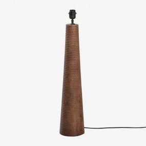 Podstawa Lampy Podłogowej ↑70 Cm Z Drewna Mango Malva Ciemny Drewniany Uchwyt & ↑70 Cm - Sklum