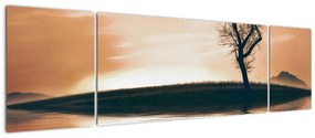 Obraz drzewa na wyspie (170x50 cm)