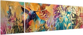 Obraz - Abstrakcyjny obraz natury (170x50 cm)