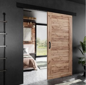 Drzwi przesuwne PALADIO 1 z maskownicą dąb craft złoty 106 cm