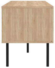 Biała szafka pod TV w dekorze dębu 165x40 cm Ampère – TemaHome