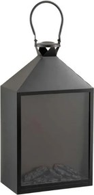 LED dekoracja latarnia COZY WARM 55x30 cm, czarna