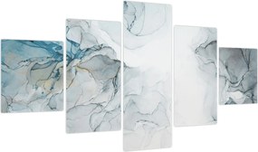 Obraz - Niebieski marmur (125x70 cm)