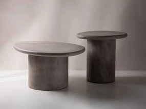 Ława owalna 85/61/40 cm Daria Szary Mikrocement Micadoni Micadoni