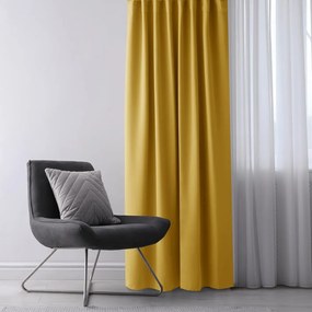 Żółta zasłona zaciemniająca 140x270 cm Eyelets – Restilo