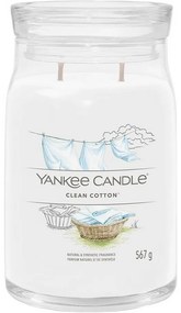 Yankee Candle świeczka zapachowa Signature w szkle duża Clean Cotton, 567 g, L