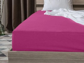 PrzytulneMieszkanie.pl Prześcieradło jersey purpurowe 90 x 200 cm