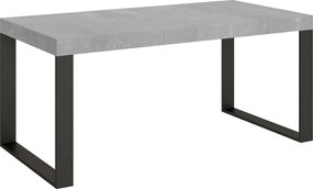 Stół rozkładany 180/284x90 cm Tecno cementu nogi antracytowe