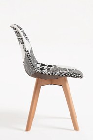 Zestaw 4 Krzese Synk Patchwork