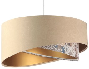 Asymetryczna lampa wisząca welurowa Z0-N50